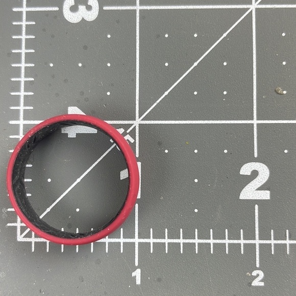 ThunderFit Born Victorious Silicone Wedding Ring Red Exterior Size 13 - Picture 4 of 4